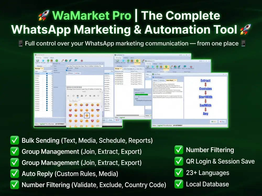 WaMarket Pro software screenshot
